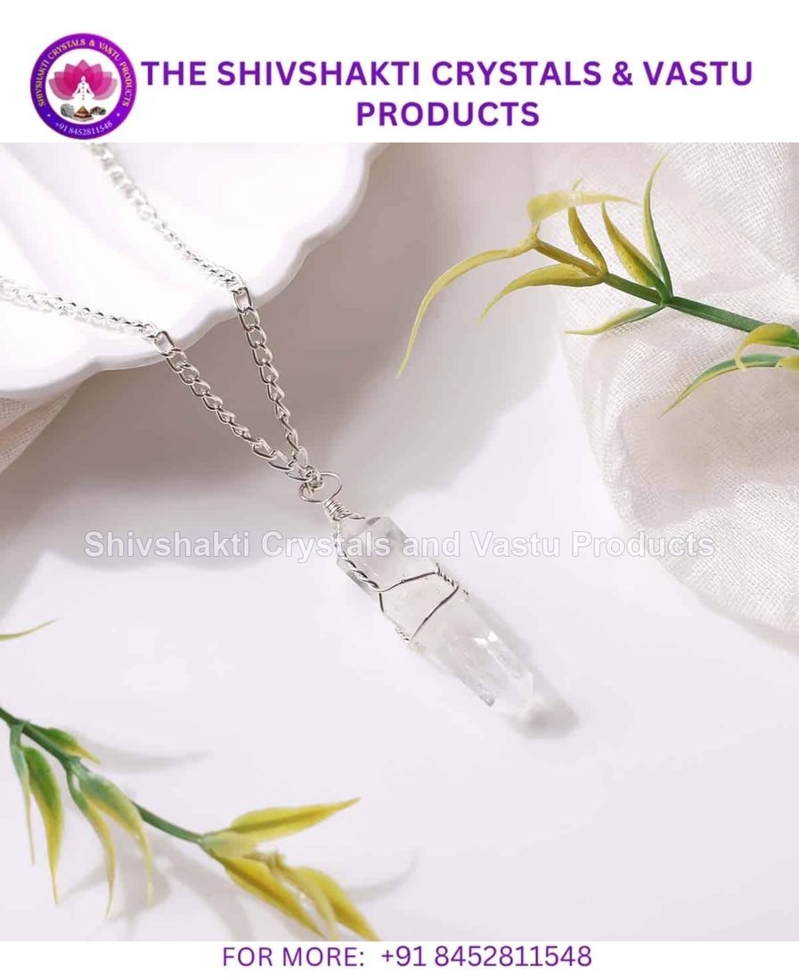 Clear Quartz Double Terminator Pencil Pendant
