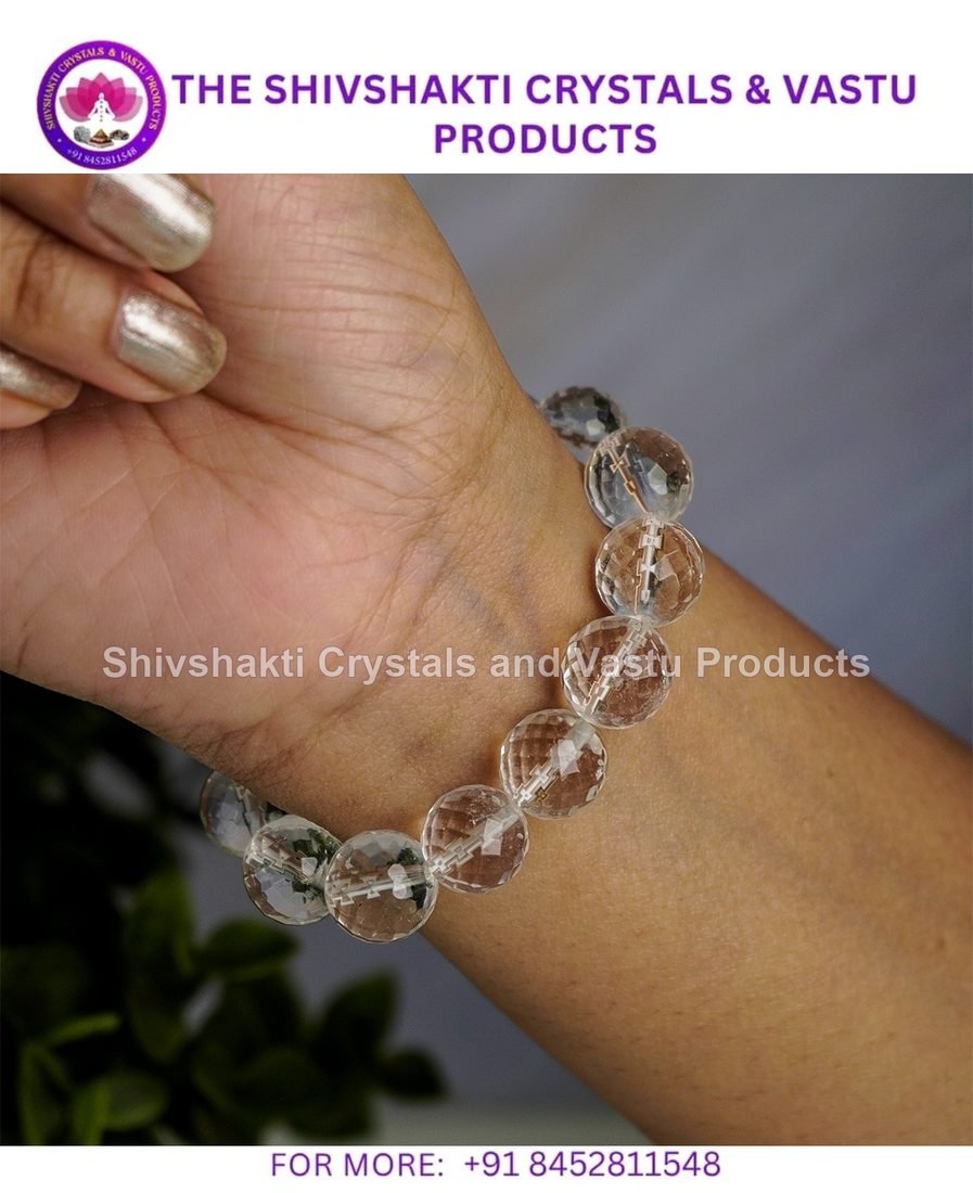 Clear Quartz Faceted Bracelet