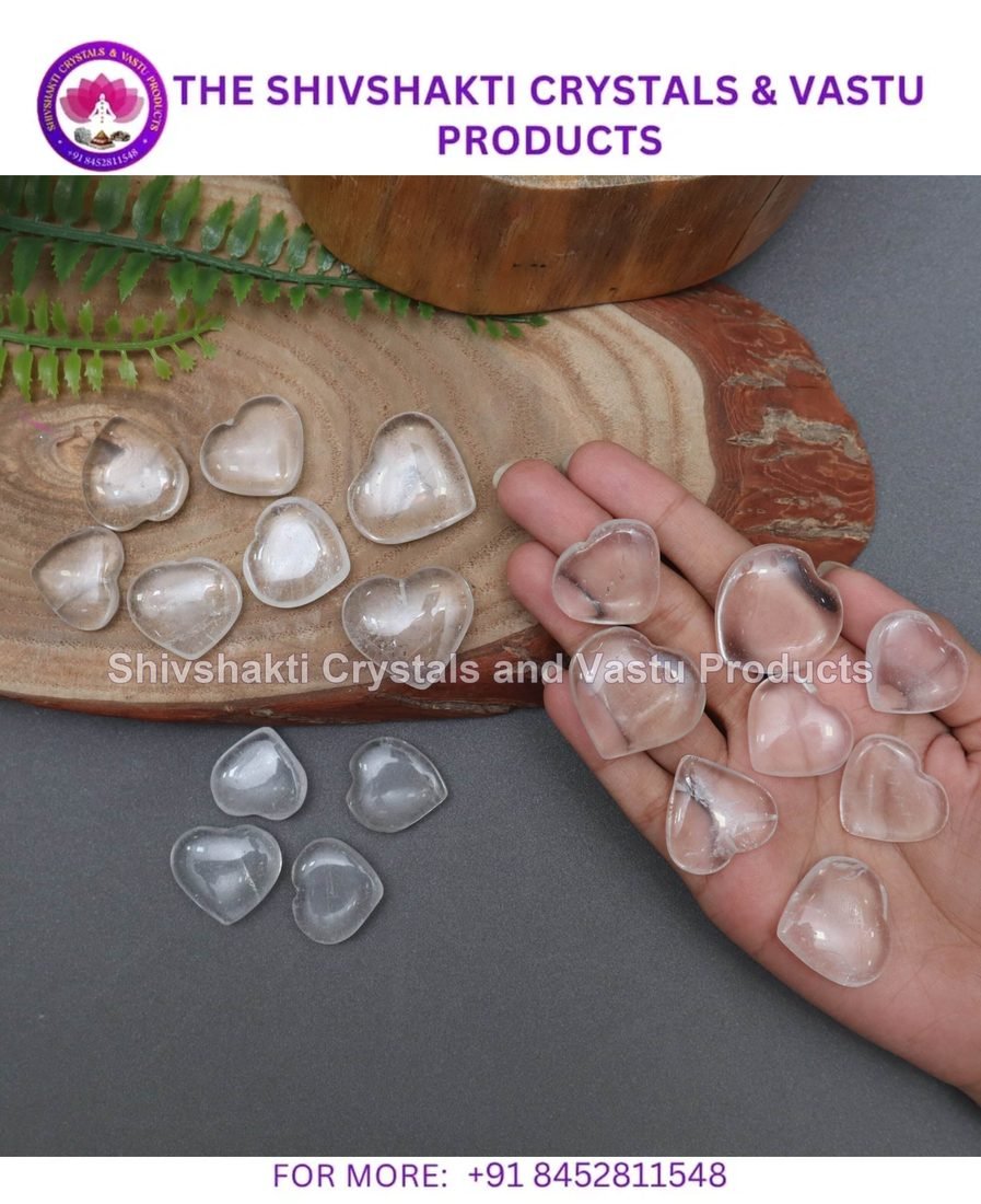 Clear quartz Heart Small