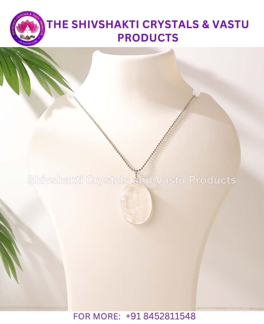 Clear Quartz Oval Pendant
