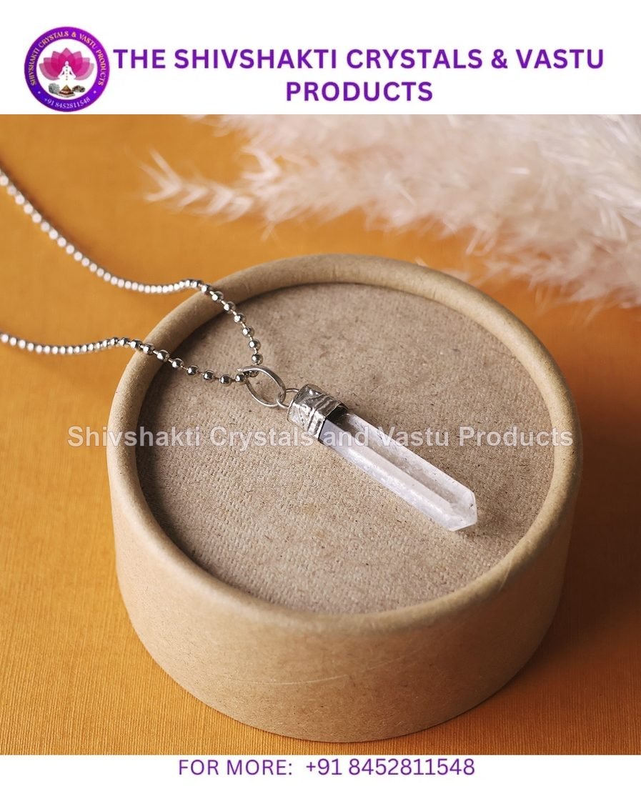 Clear Quartz Pencil Pendant