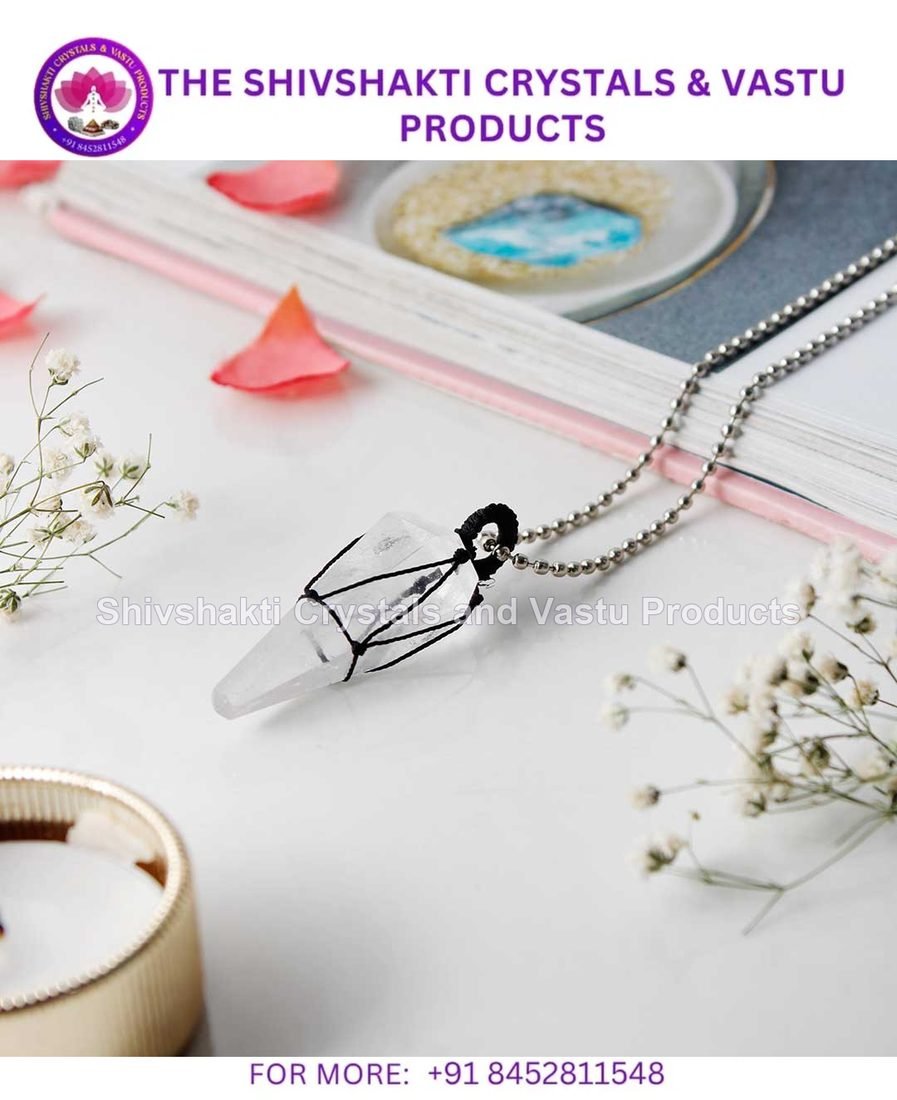 Clear Quartz Point Pendant Thread