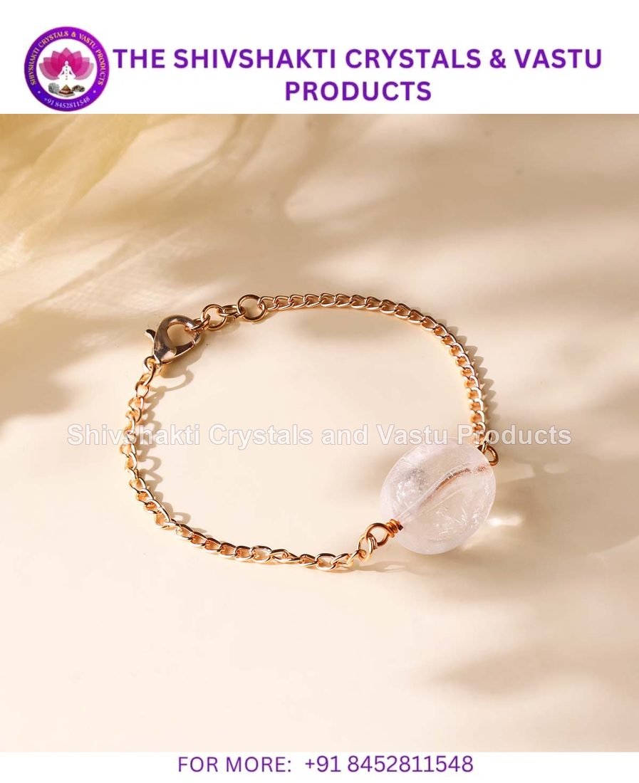 Clear Quartz Single Tumble Bracelet