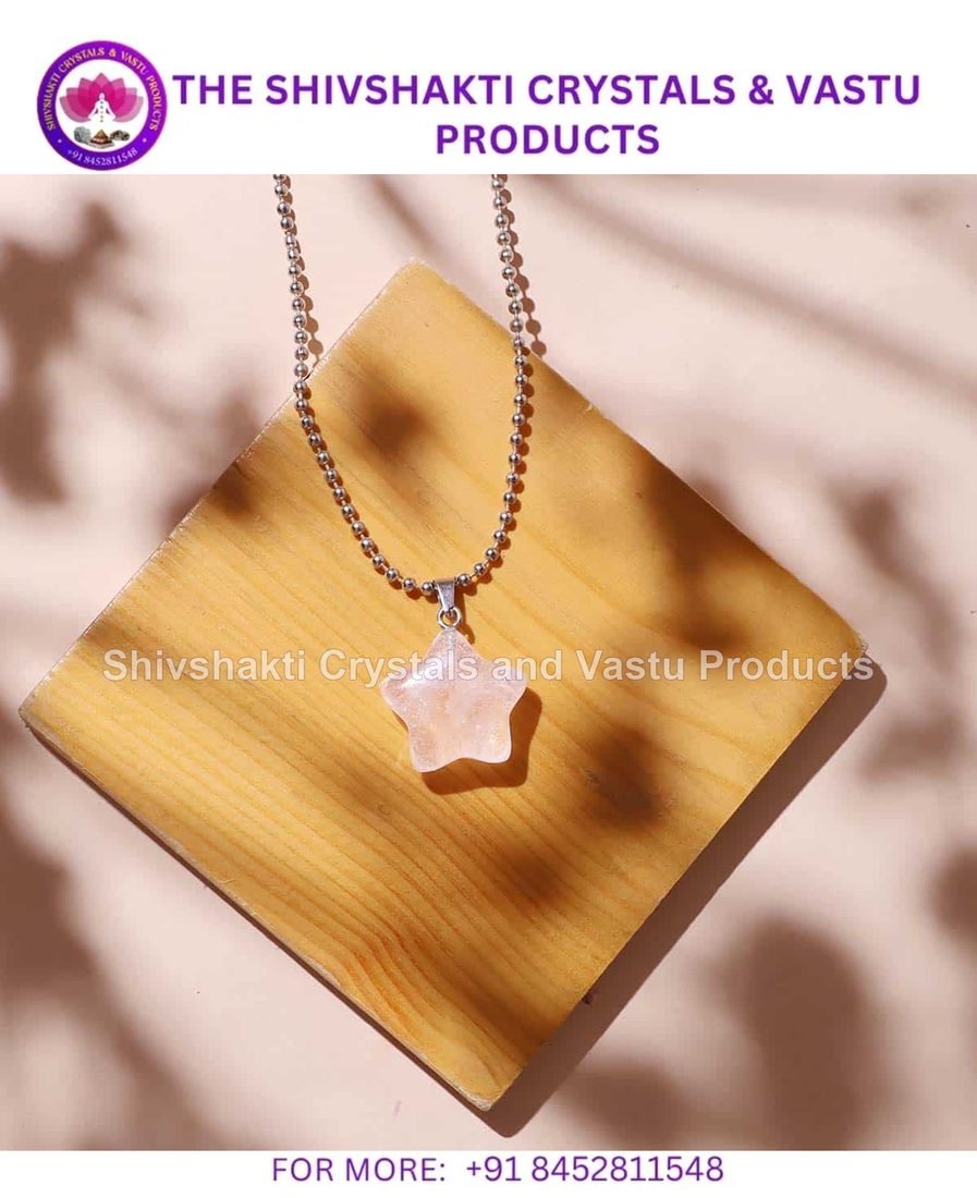 Clear Quartz Star Pendant