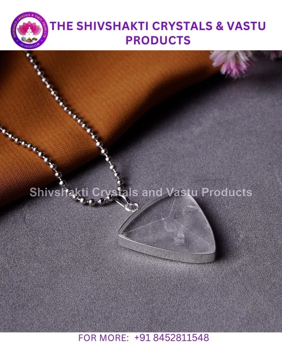 Clear Quartz Triangle Pendant