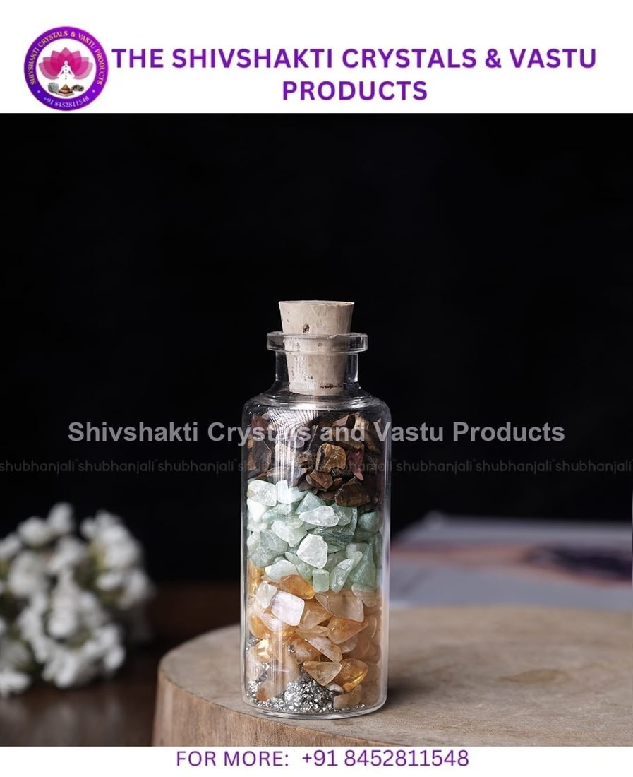 Crystal Chips Intention Jar Bottles