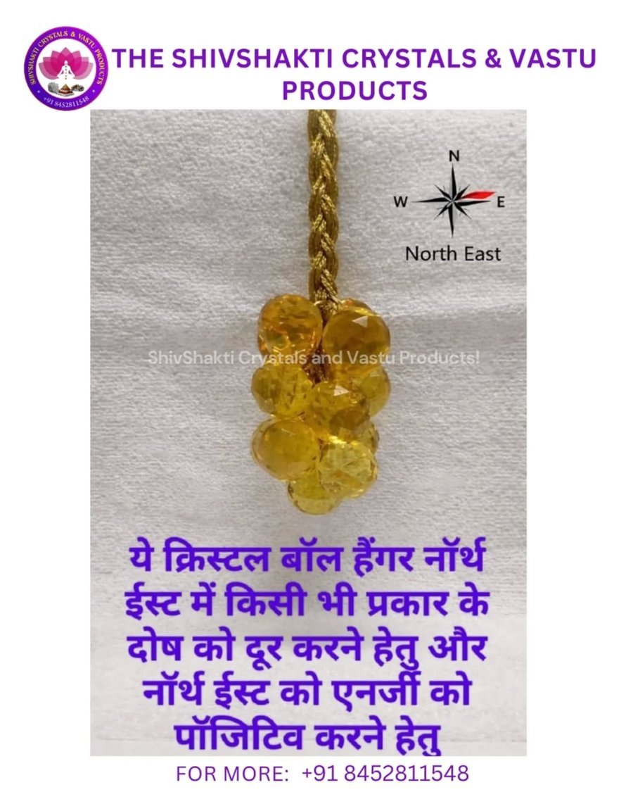 Crystal Grapes Vastu Hanging