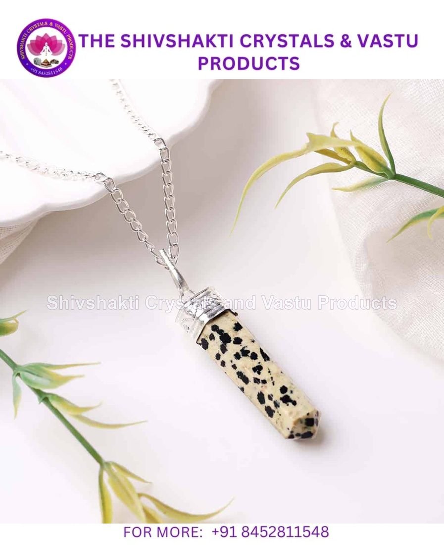 Dalmatian Jasper Pencil Pendant