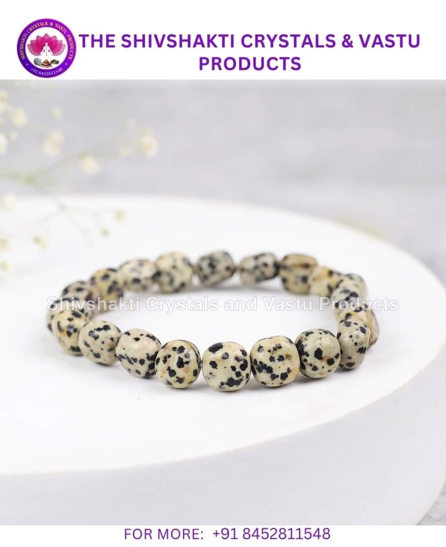 Dalmatian Jasper Small Tumble Bracelet