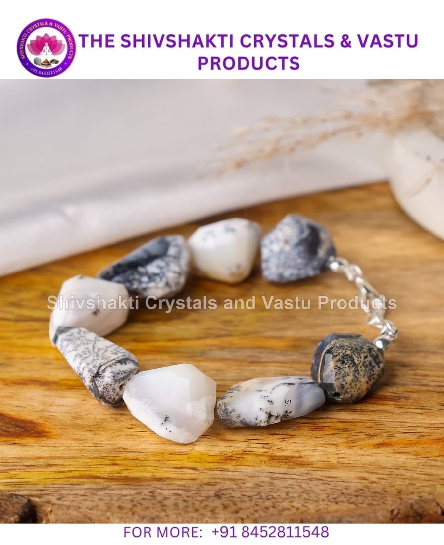 Dendrite Opal Faceted Tumble Bracelet