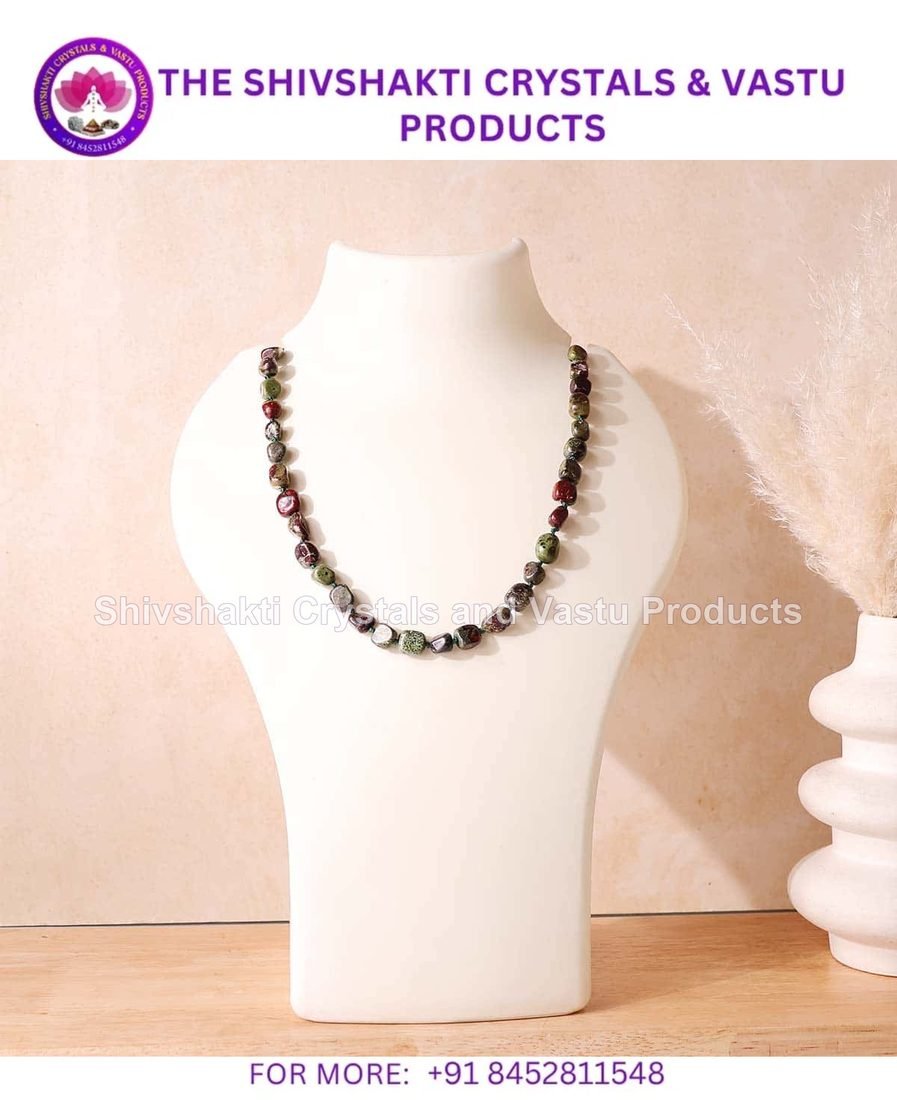 Dragon Blood Jasper Small Tumble Necklace