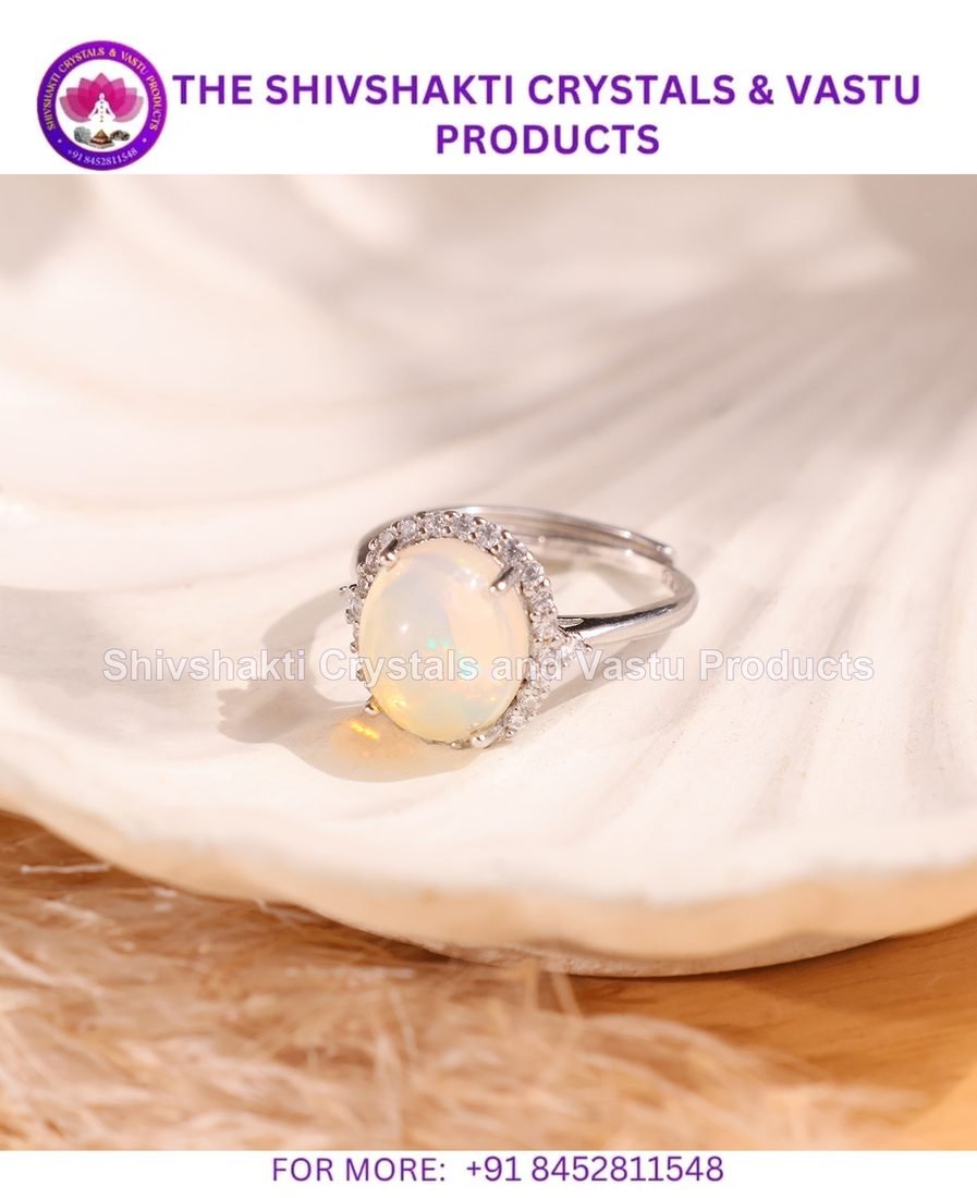 Ethiopian Opal Big Ring Silver