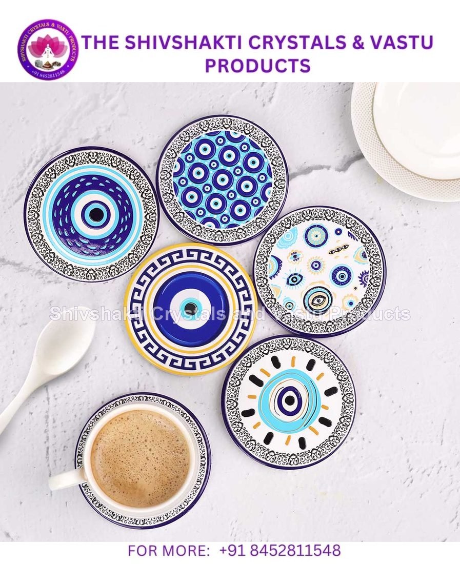 Evil Eye Ceramic Coasters