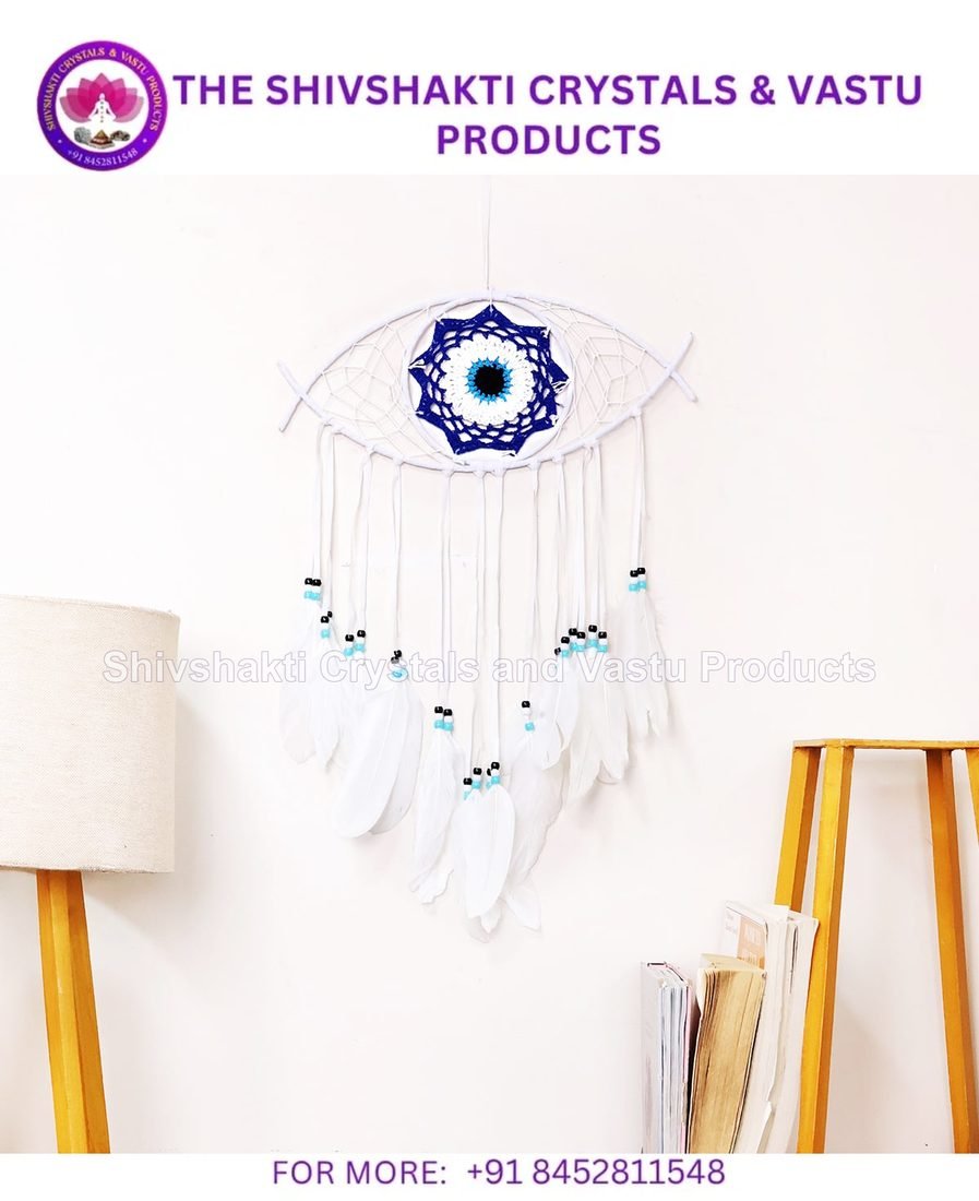 Evil Eye-Eye Shape Dream Catcher (White)
