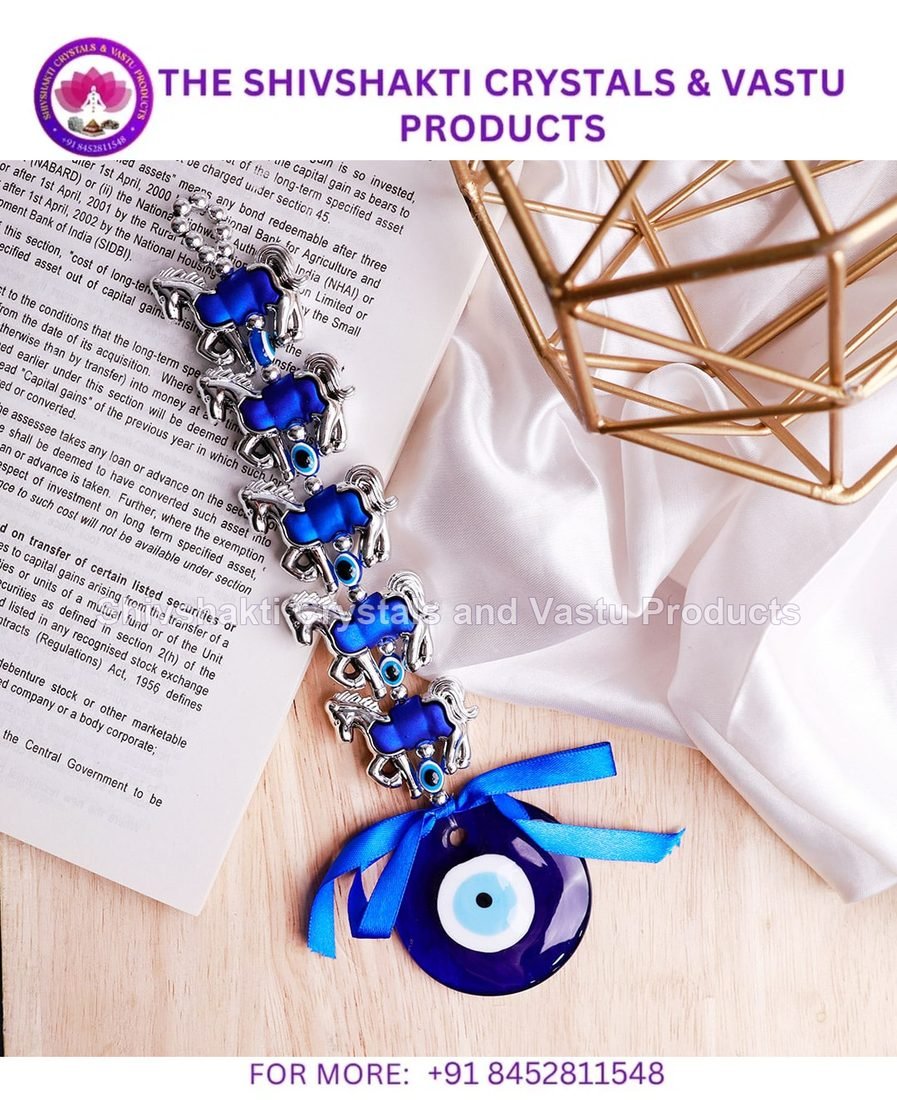 Evil Eye Five Horse Wall Hanging
