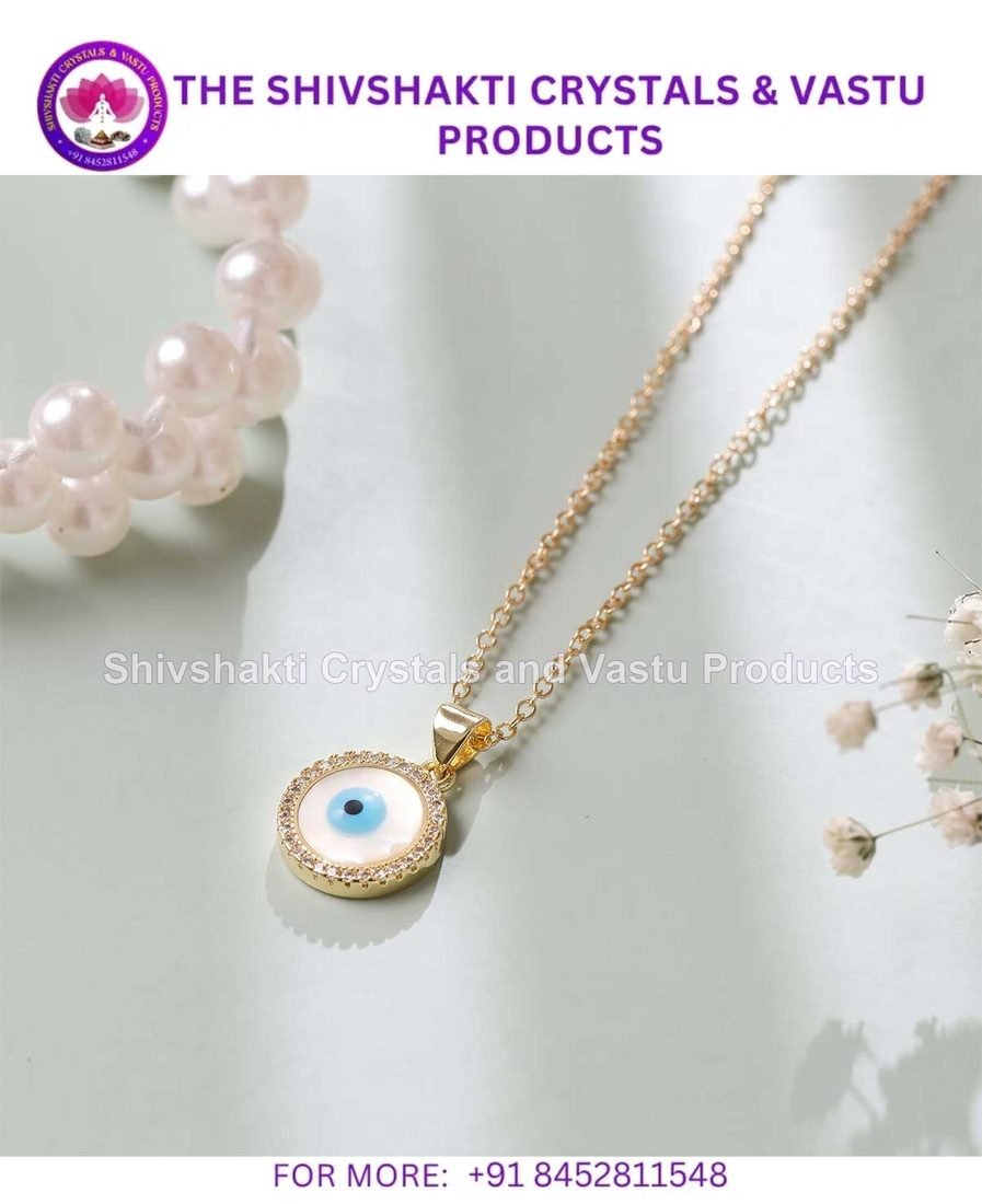 Evil Eye Golden Round Shape Pendant