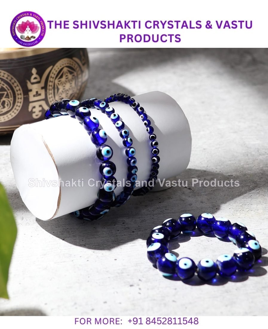 Evil Eye Round Beads Bracelet