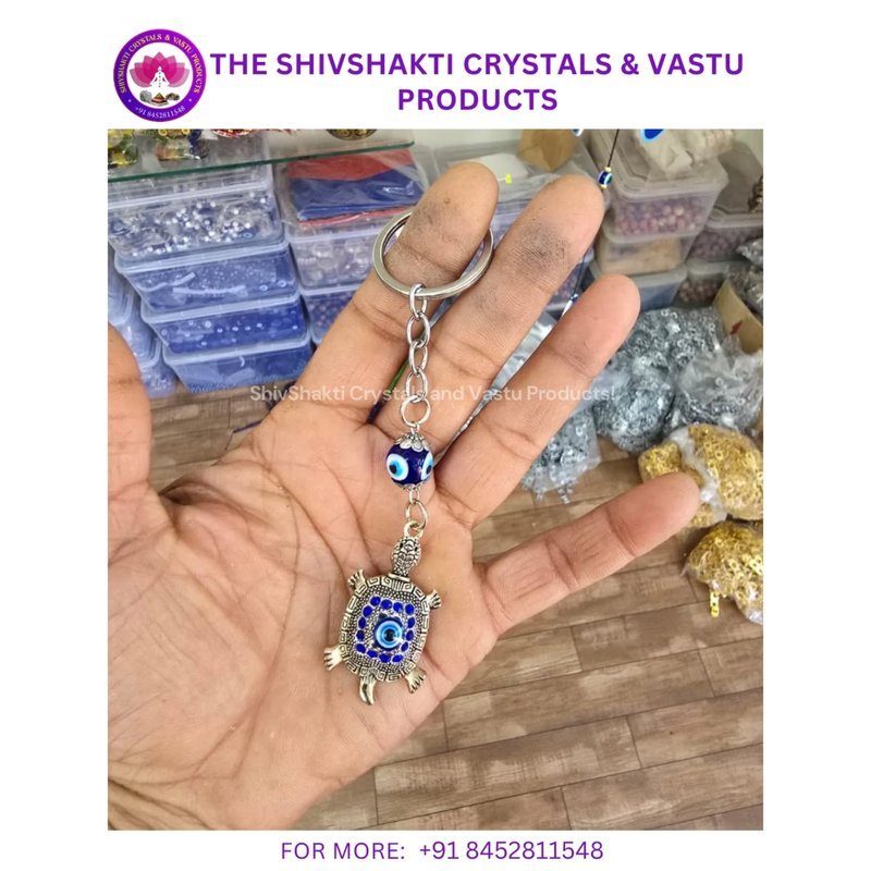 Evil Eye With Tortoise Keychain