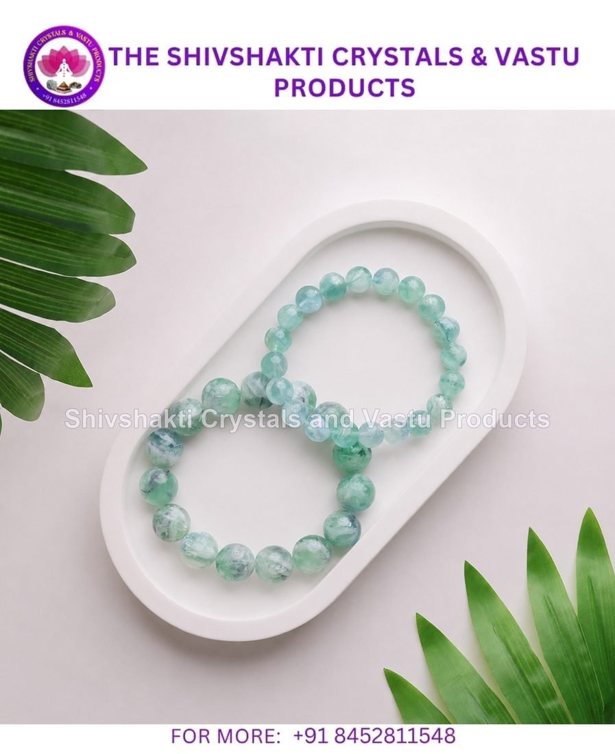 Feather Fluorite Bracelet