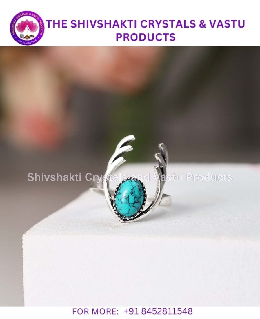 Firoza Dear Antlers Ring