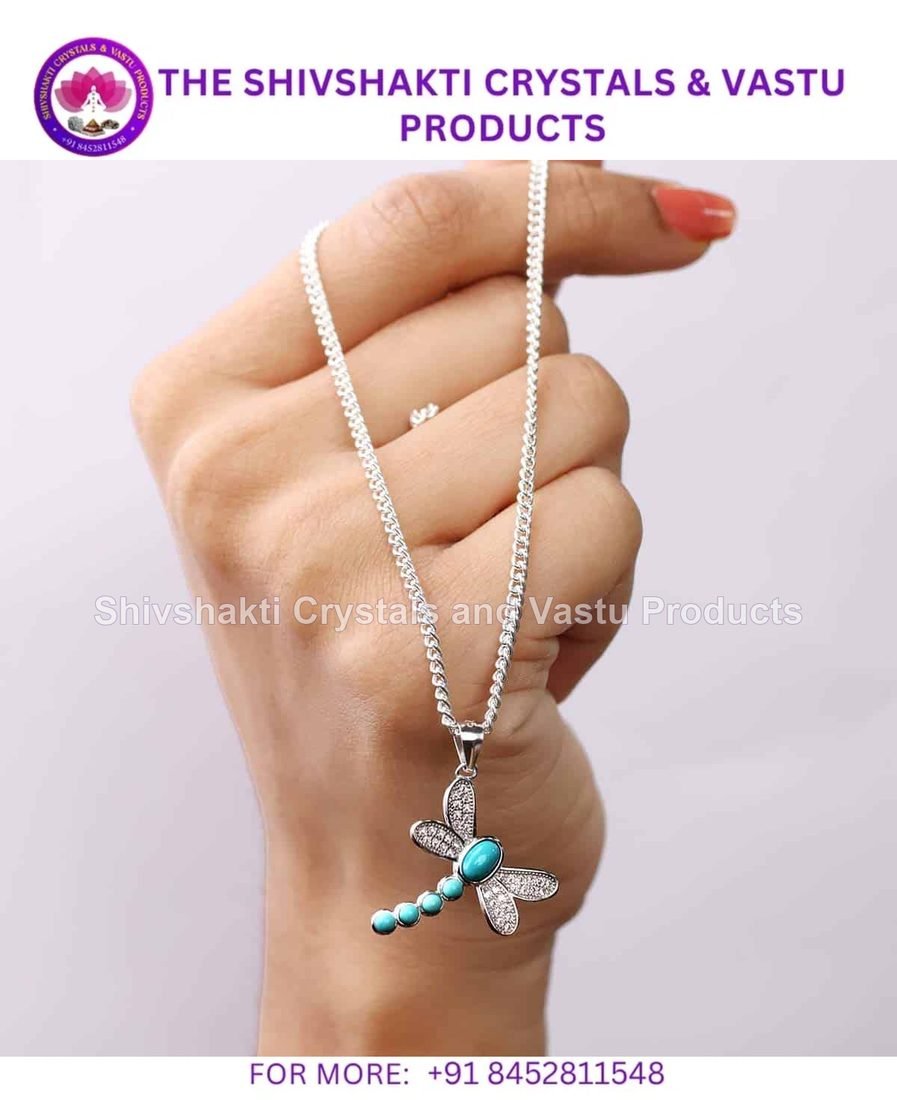 Firoza Dragonfly Sterling Silver 925 Pendant