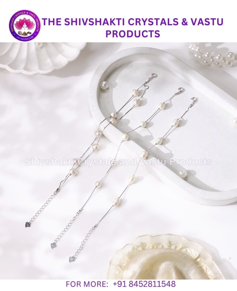 Fresh Water Pearl Chain Silver Bracelet
