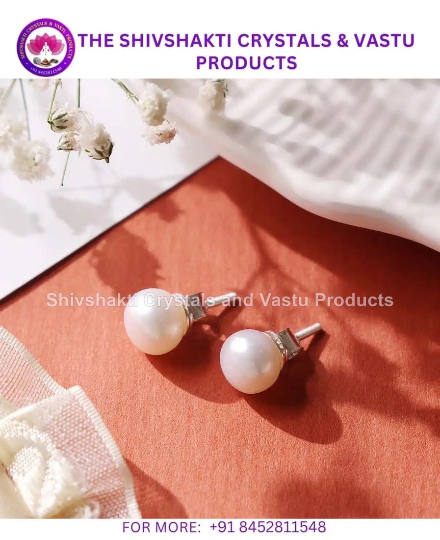 Fresh Water Pearl Stud Earring Silver