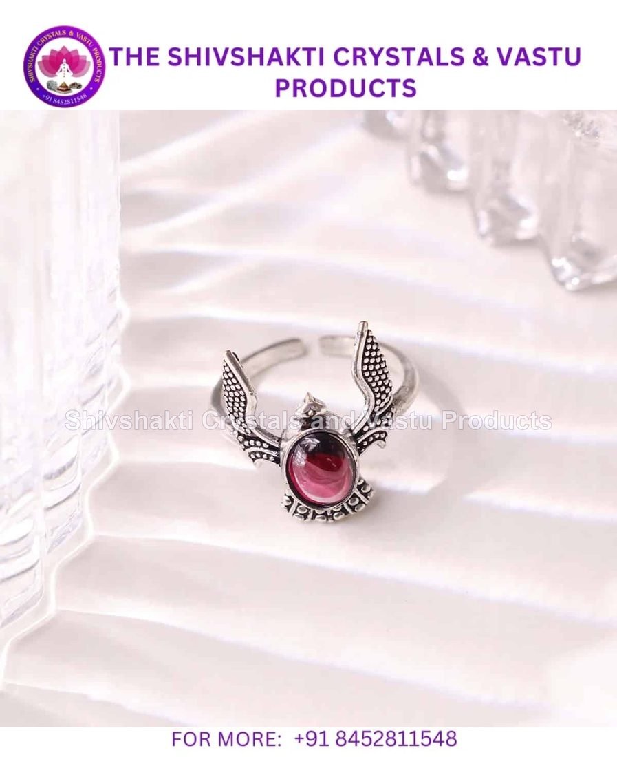 Garnet Eagle Ring