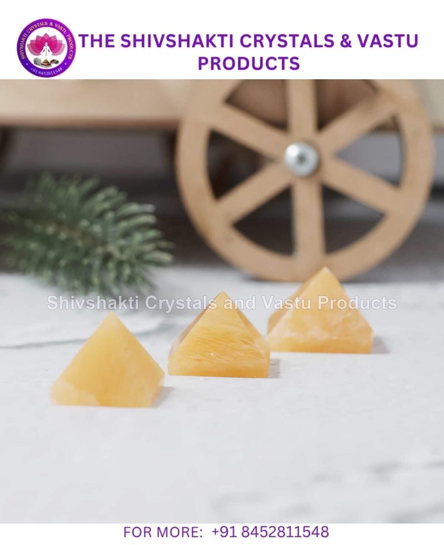 Golden Quartz Small Pyramid