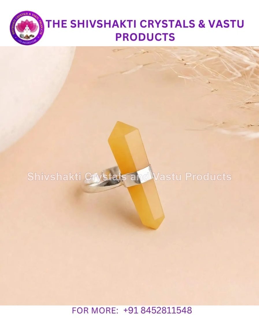 Golden Quartz Terminator Ring
