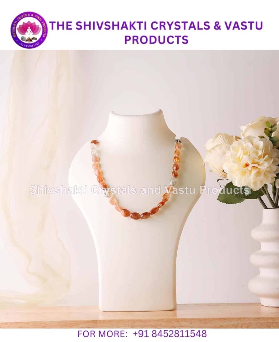 Golden Sunstone Tumble Beads Necklace
