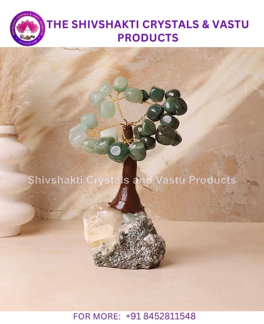 Green Aventurine and Jade Tumble Tree