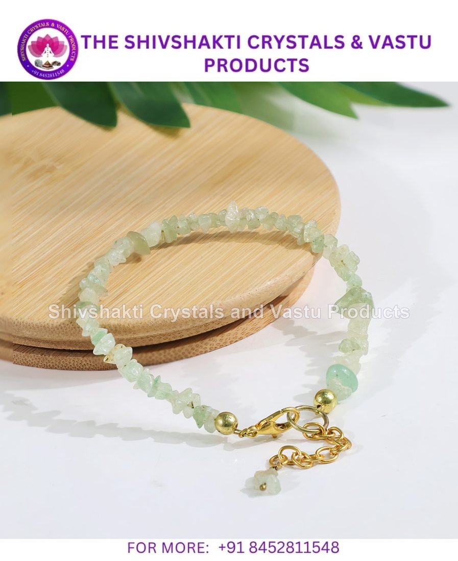 Green Aventurine Chips Chain Bracelet