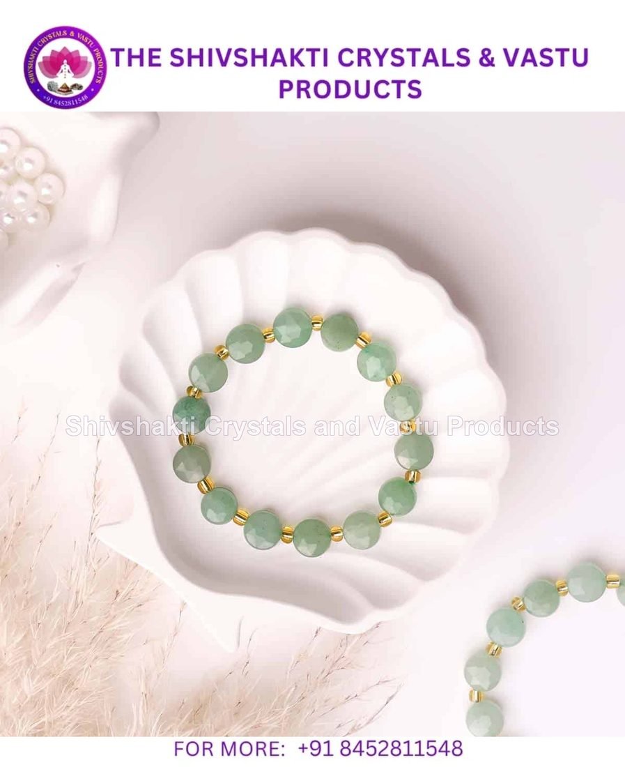 Green Aventurine Coin Faceted Bracelet