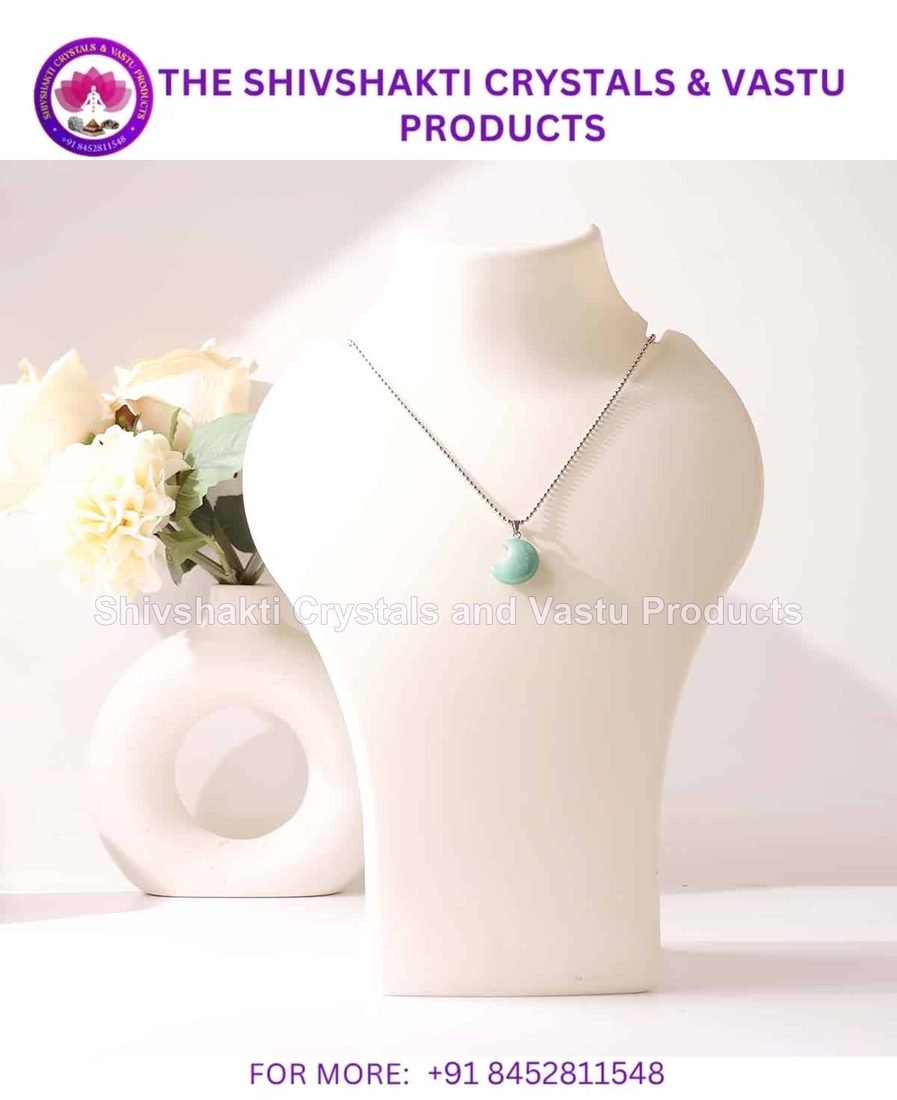 Green Aventurine Half Moon Pendant