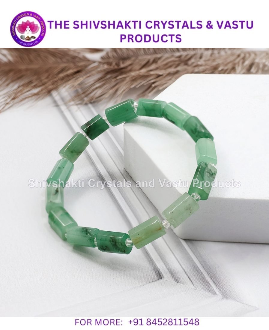 Green Aventurine Rectangle Beads Bracelet
