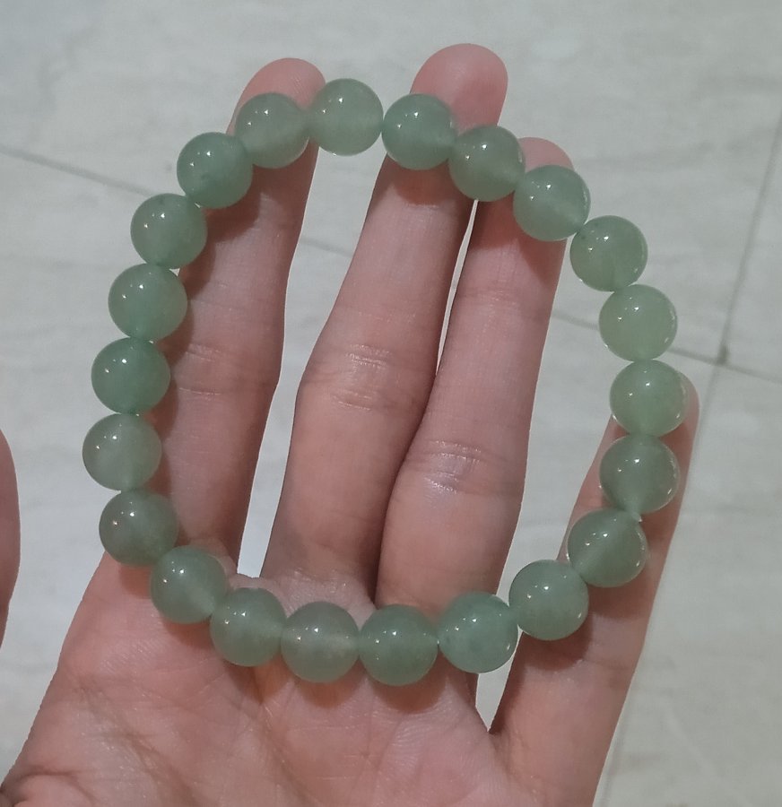 Green Aventurine Round Beads Bracelet
