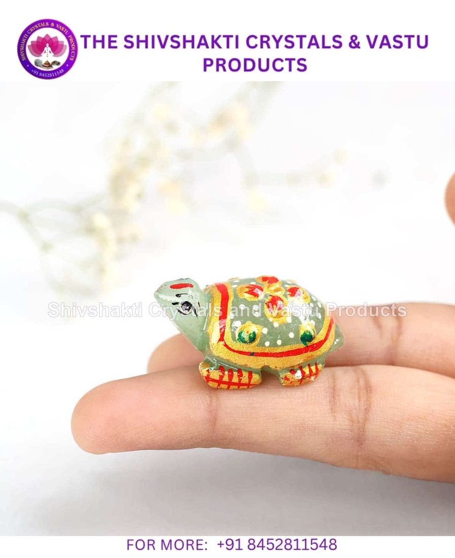 Green Aventurine Small Tortoise Printed