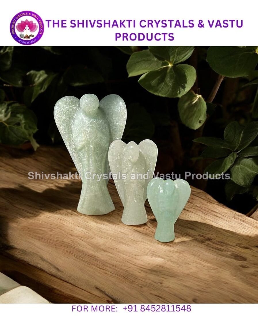 Green Aventurine Wings Angel