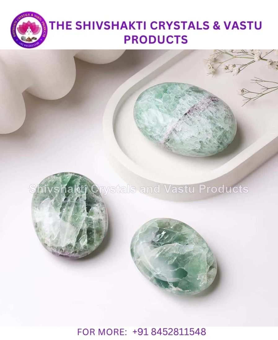 Green Fluorite Palm Stone