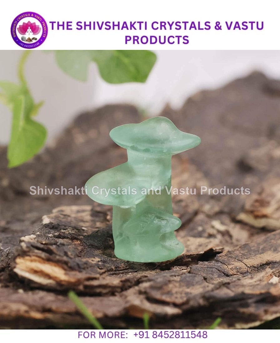Green Fluorite Triple Mushroom