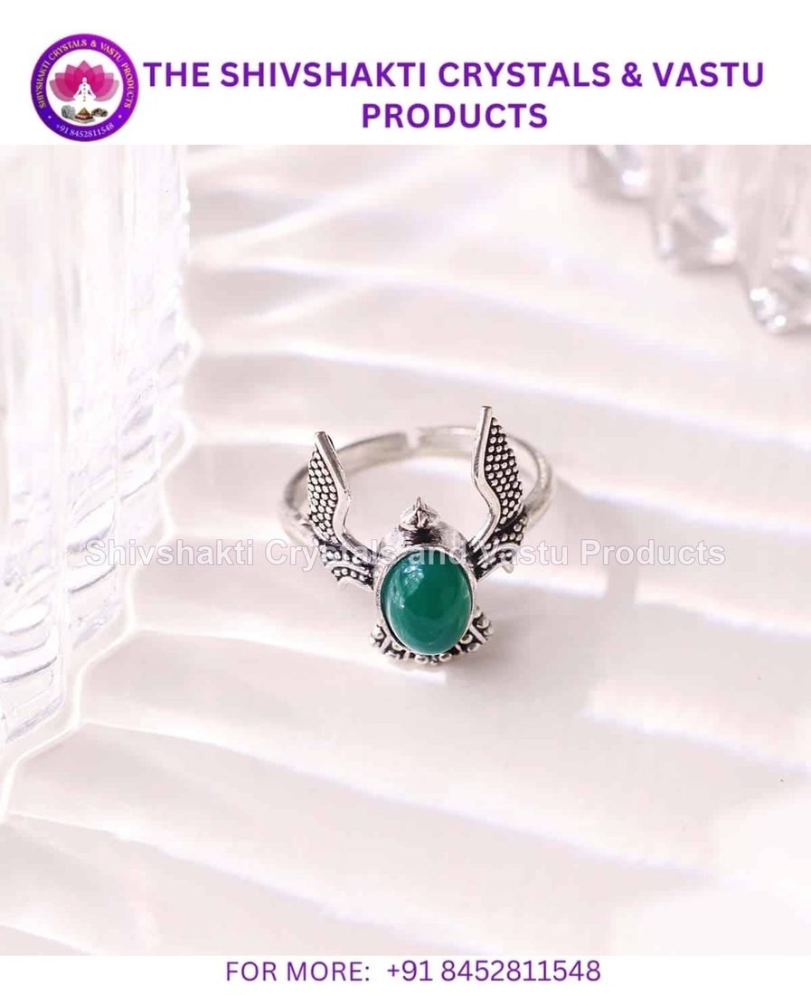 Green Onyx Eagle Ring