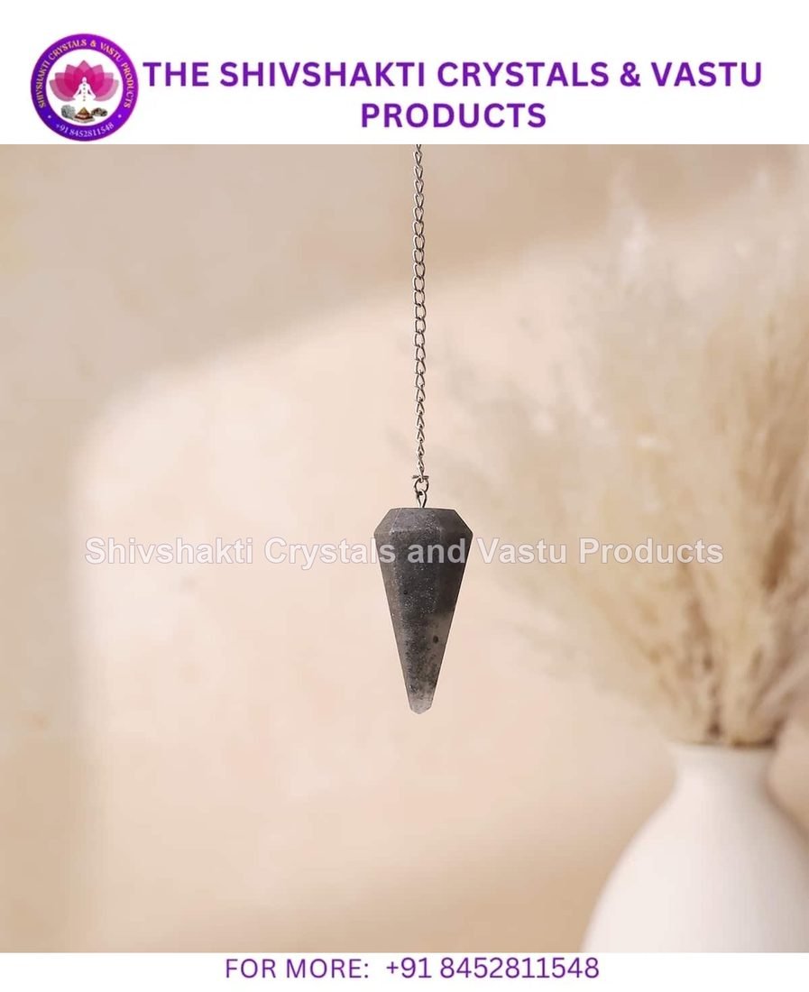 Grey Agate Point Pendulum