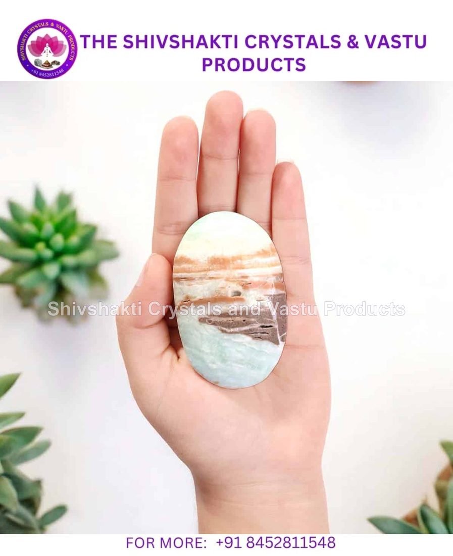 Hemimorphite Palm Stone