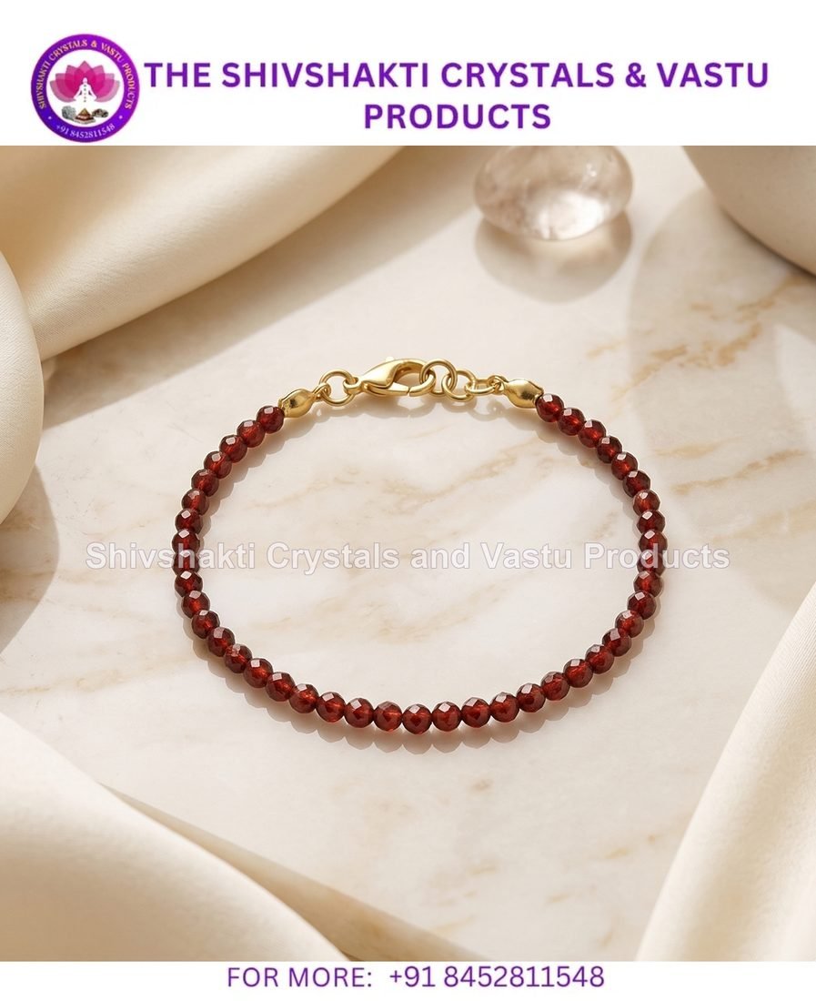 Hessonite Faceted Bracelet 3mm