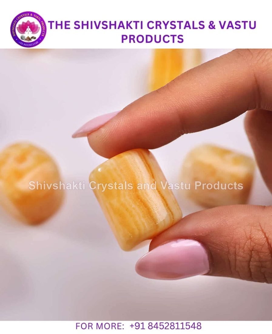 Honey Calcite Tumbles Stone