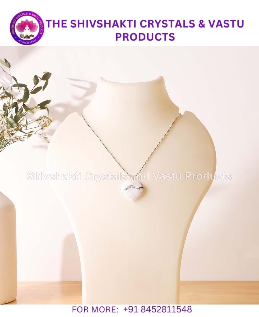 Howlite Heart Pendant