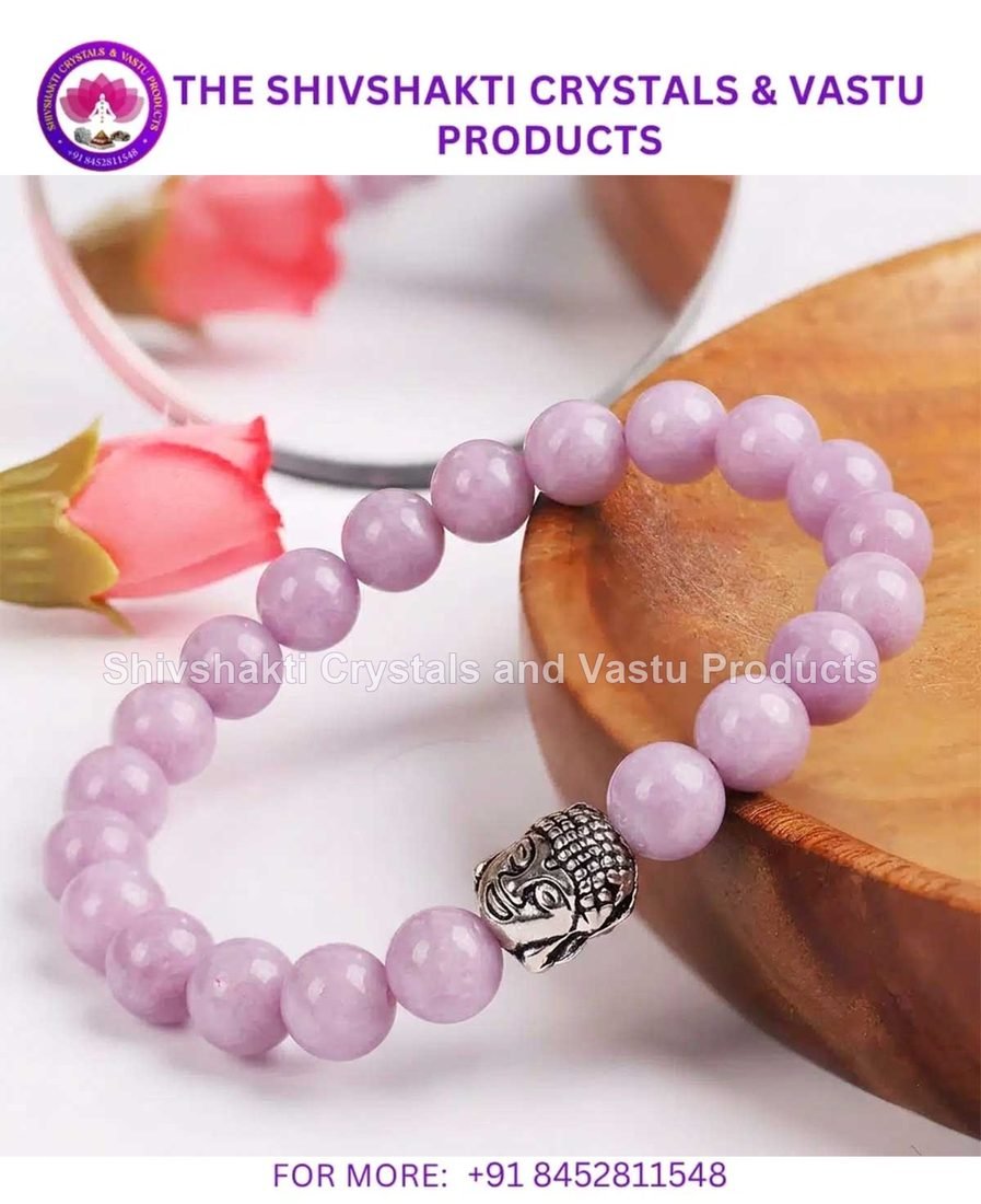 Kunzite Buddha Bracelet