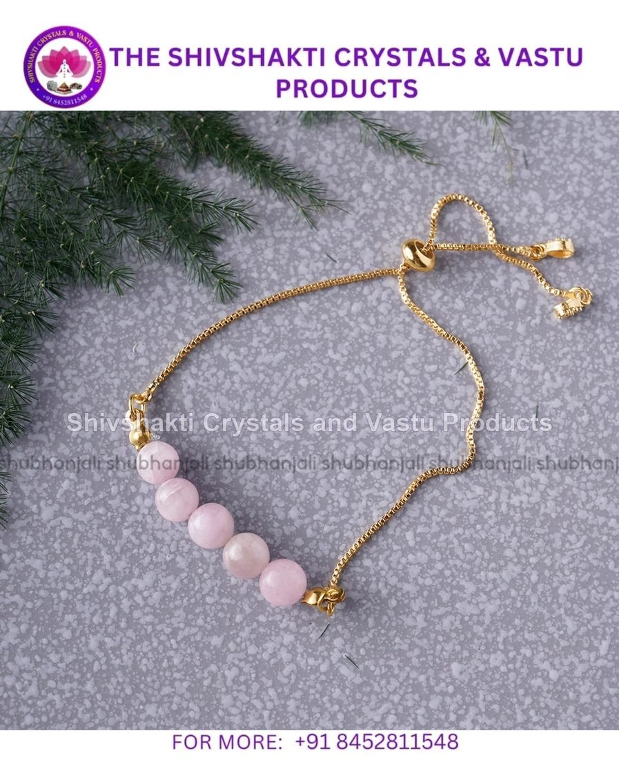 Kunzite Five Beads Bracelet