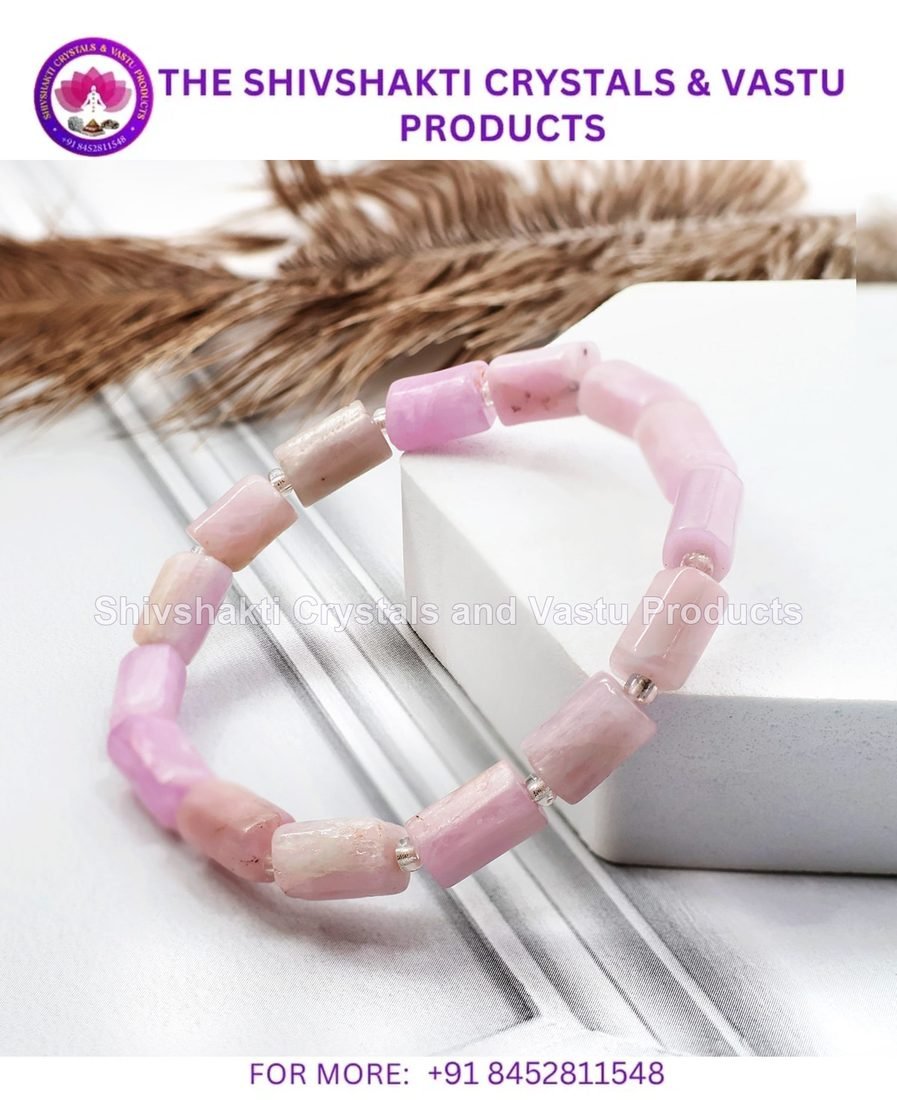 Kunzite Rectangle Beads Bracelet